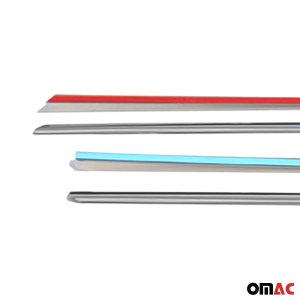 Volkswagen Jetta Window Trim - Omac - S.Steel - Gloss Silver - 2011